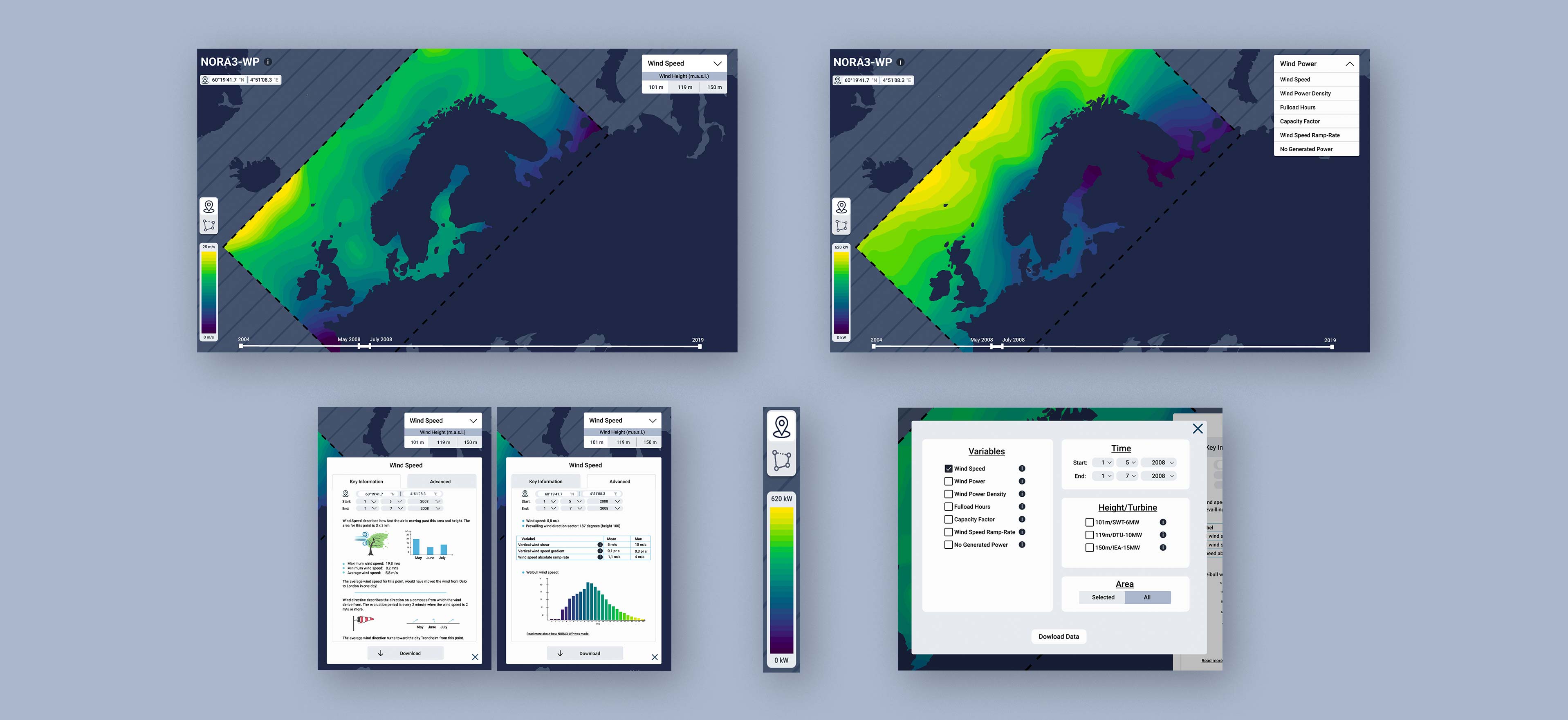 Mockup av visualiseringen